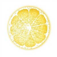 Yellow lemon icon grapefruit shape food.