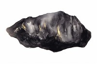 Black color ocean jewelry mineral rock.