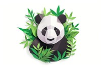 Panda wildlife mammal plant.