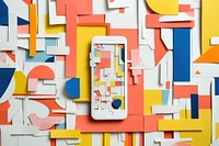 Touchscreen phone backgrounds art electronics.