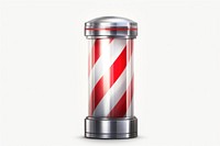 Barber light bottle white background protection.