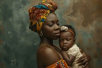 Black mother holding a baby photography portrait togetherness.