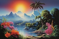 Nature landscape outdoors painting