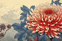 Chrysanthemum flower art pattern.