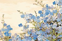 Forget me not flowers backgrounds outdoors blossom.