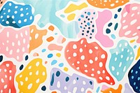Polka dot pattern backgrounds abstract painting.