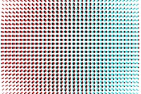 Anaglyph black red cyan fine dots pixel backgrounds pattern repetition.