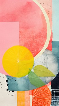 Summer abstract painting palette.