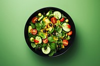 Salad plate food vegetable.