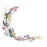 Funeral border pattern flower wreath.