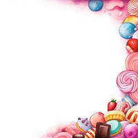 Sweets border backgrounds candy food.