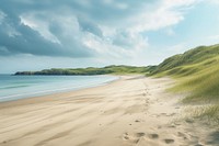 Ireland beach landscape outdoors horizon.