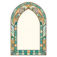 Arch art nouveau architecture mosaic glass.