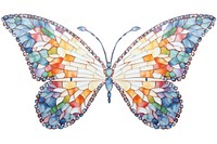 Mosaic a blank butterfly frame art white background accessories.