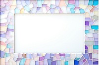 Mosaic a blank white nature frame art backgrounds white background.
