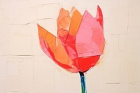 Tulip art paper wall.