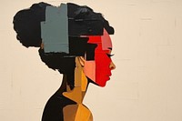 Black woman art painting adult.
