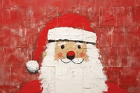 Santa Claus art wall anthropomorphic.