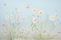 Painting of wildflowers backgrounds pattern plant.