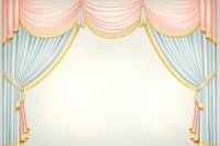 Painting of curtain border backgrounds decoration elegance.