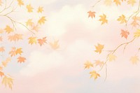 Painting of falling Autumn leaves backgrounds outdoors autumn.