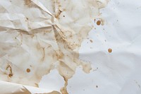 Coffee stain texture paper backgrounds white.