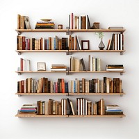 Photo of book shelf bookshelf furniture bookcase.