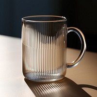 Borosilicate glass mug coffee drink cup.