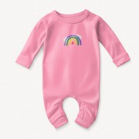 Baby pyjamas mockup, kids clothing psd