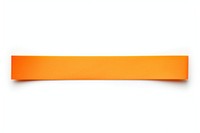 Piece of neon-orange paper adhesive strip white background accessories rectangle.
