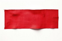 PNG Red cloth textile adhesive strip backgrounds white background rectangle.