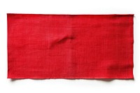 PNG Red cloth textile adhesive strip backgrounds linen white background.