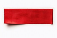 PNG Red cloth textile adhesive strip white background blackboard rectangle.