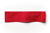 PNG Red cloth textile adhesive strip white background accessories rectangle.