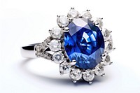 Gemstone ring gemstone diamond sapphire.