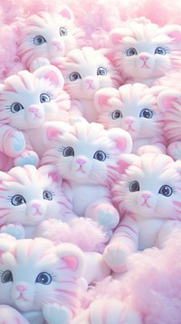 Fluffy pastel tiger mammal toy backgrounds.