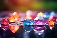 Gemstone crystal jewelry accessories.