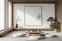 Traditional Chinese home interio design architecture furniture building.