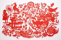 Chinese New Year tradition pattern art.