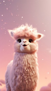 Cute Llama dreamy wallpaper animal cartoon mammal.