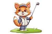 Cartoon mammal animal golf.