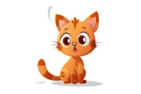 Cat character question mark animal cartoon mammal.