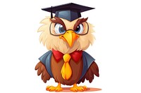 Graduation cartoon animal eagle.