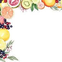 Fruit border backgrounds grapefruit lemon.