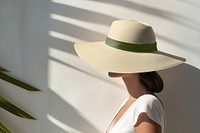 Women's sunhat mockup psd