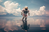 Photography of astronaut adventure landscape outdoors.