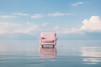 Photography of armchair furniture outdoors horizon.