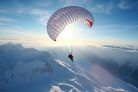 Parachuting paragliding recreation adventure.