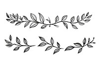 Boho Hand drawn line of a ribbon pattern drawing sketch.