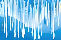Snow icicles on blue background backgrounds winter ice.